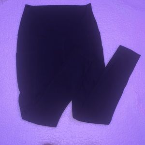 YOGALICIOUS BLACK ATHLETIC LEGGINGS